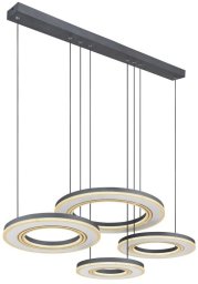 Lampa wisząca Globe LED Blasius czarna/biała ściemniacz CCT Globo
