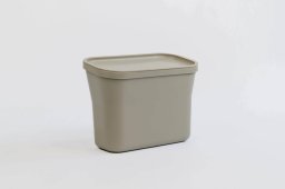 Kosz na śmieci Form-Plastic Wiszący pojemnik na bioodpady 27,5x14 cm jasnoszary Plastia