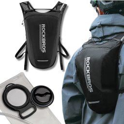 RockBros Plecak hydracyjny H32 z bukłakiem 2 l rowerowy biegowy - czarny (5907769391675)