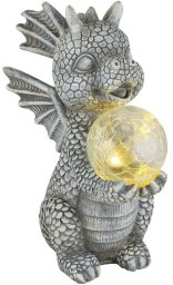 PowerNeed Lampa Solarna Dekoracyjna Stojąca LED Smok solar 33888 Globo