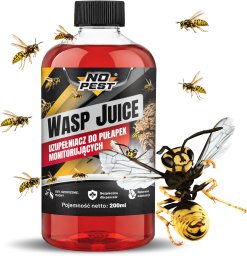 NO PEST Wabik przynęta uzupełniacz płyn wabiący do pułapek monitorujących na osy i szerszenie "Wasp Juice" 200ml