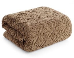 Lumarko Ręcznik z bawełny egipskiej EGIPT2 50x90 jasnobrązowy tłoczony 610 g