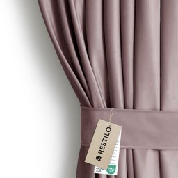 Fabryka Firan Zasłona VELVET 140x270 brązowa welwet na taśmie Restilo