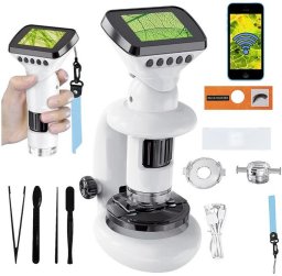 NoboKids Mikroskop dla Dzieci Cyfrowy Elektroniczny WIFI Ekran LCD 1000x (5904665405963)