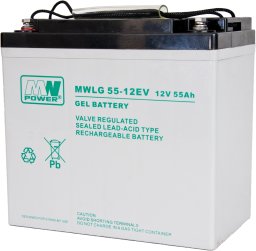 MWPower Akumulator MWLG 55-12EV (12V-55Ah, GEL-PVC) (5902135117941)