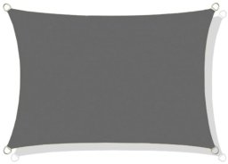 AIO FACTORY Żagiel przeciwsłoneczny wodoodporny ortalion 3x5 m szary (5905913039435)