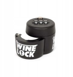 Candy Blokada do butelki wina Wine Bottle Lock zabezpieczenie kod szyfrowy (5060820073917)