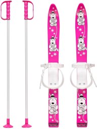 Marmat Narty Dla Dzieci z Kijkami Master 70cm Różowe (5907577256494)
