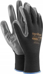 Ogrifox Rękawice robocze / Czarne / Rozmiar: 10 - XL / OX-NITRICAR_BS10 - 240 szt. (5906142921720)