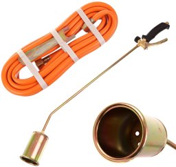 Falon-Tech Palnik Gazowy Papy Wąż 5m Dekarski Opalania Wypalania Chwastów Długi 85cm (5904422436469)