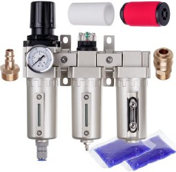 Pneumat System Zespół Przygotowania Powietrza 3x Filtry Lakiernicze - 5um 0,3um 0,1um - 1/2" (5904422449308)