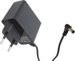 Zasilacz MPL Power POSC09100A-CNL 9V/1A/9W, adapter czarny, gniazdo AC:CEE 7/16. wtyk 2.1x5.5mm kątowy (-), odwrócon... (5902135165584)