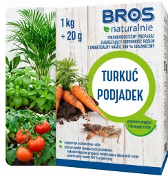 Bros Naturalnie - mikrobiologiczny preparat zwiększający odporność roślin i uniwersalny nawóz 100% 1kg + 20g (turkuć podjadek) (5906142984275)