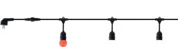 Horoz Girlanda sznur bez żarówek (10szt) 10metrów czarny E27 0.94MM2 220V CARNAVAL-F10 do łączeni... (8680985596150)