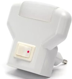 Lampka wtykowa do gniazdka Aigostar Nocna LED z wyłącznikiem 0.5W 3000K 30lm Aigostar