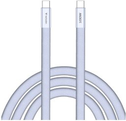 Kabel USB Verbatim USB-C - USB-C 1.2 m Fioletowy (30278)