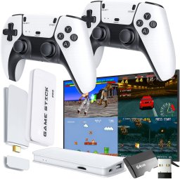EcoBox Konsola do gier retro + 2 pady biały 64Gb (Ecobox)