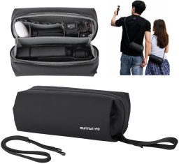 Torba SunnyLife Etui Futerał Organizer Case Do Dji Osmo Pocket 3 / Insta360 X5 / Go 3s / B018-d / Czarny (SB11966)