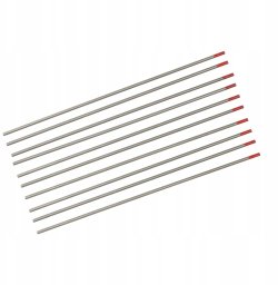 GCE Elektroda wolframowa TIG czerwona 1.6x175mm,10szt w etui