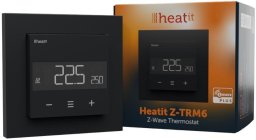 heat it Termostat Heatit Z-TRM6 Black Matt Z-Wave Thermostat 3600W 16A 868,4 Mhz (68855)