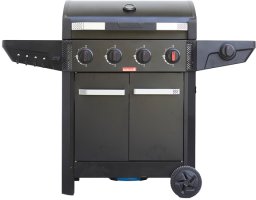 Barbecook Gas Barbecue Luca 412 with Cabinet and Sideburner, 145.4 x 60.3 x 112.3 cm | (BC-GAS-3100)