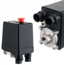Schneider Electric Wyłącznik ciśnieniowy presostat kompresora 8/10bar 400V 1/4" 20A - NE-MA (5904422450854)