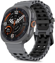 Uniq TECH-PROTECT ICONBAND PRO SAMSUNG GALAXY WATCH ULTRA 1 / 2 2024-2026 (47 MM) Grey/Black (5906302325917)