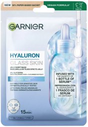 Garnier GARNIER_Hyaluron Glass Skin maska żelowa w płachcie Kwas HA I Ogórek 27g (3600542668712)