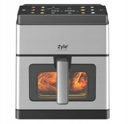 Frytkownica beztłuszczowa Zyle Na gorące powietrze z podwójnym elementem grzewczym, 1800 W (ZYDUALPROW)