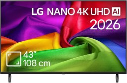 Telewizor LG 43NU800B3LC NanoCell 43'' 4K Ultra HD WebOS 26