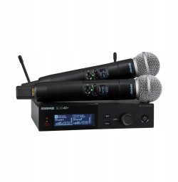 Mikrofon Shure Podwójny system bezprzewodowy z kapsułami SM58 (SLXD24D+E/58)