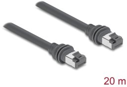 Delock Patchkabel RJ45 Cat.6 20 m Szary (90676)