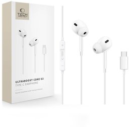 Słuchawki Tech-Protect Ultraboost TYPE-C earphone CORE G3 white (5906302324231)