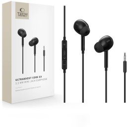 Słuchawki Tech-Protect Ultraboost Mini Jack Earphone Core G3 Black (5906302324262)