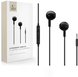 Słuchawki Tech-Protect Ultraboost mini jack earphone Core G4 black (5906302324309)