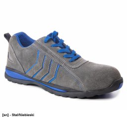 Polstar - Max-Popular. Fusion S1 SRA Stal/Niebieski, Zamsz 38