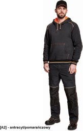 CERVA Knoxfield - bluza antracyt/pomarańczowy XS