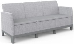 Keter Sofa ogrodowa dwuosobowa Scandi Form 3 Seater Sofa jasnoszary/ciemnoszary stalowy 8711245162775 8711245162775