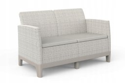 Keter Sofa ogrodowa dwuosobowa Scandi Form 2 Seater Sofa jajkowo szary/jasny beż (8711245162805)