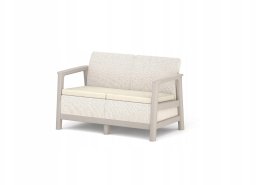 Keter Sofa ogrodowa dwuosobowa Scandi Linea 2 Seater Sofa szary jajeczny/jasny beż (8711245162515)