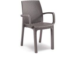 Keter Krzesło ogrodowe Verona Armchair czarny 8003723491935 8003723491935