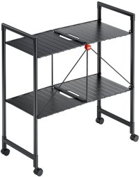 Hailo Składany regał na kółkach Quickboard / czarny (4007126245083)