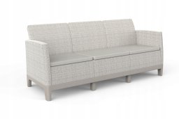 Keter Sofa ogrodowa dwuosobowa Scandi Form 3 Seater Sofa szary jajeczny/jasny beżowy (8711245162782)