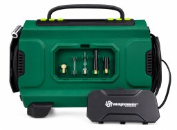 Kompresor samochodowy Aptel Pompka 12V 230V 150 PSI do kół deski SUP 2w1 MAPOWER (MPAC02)