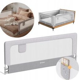 Aptel Barierka ochronna na łóżko Cover 30 White-Grey 200 cm (TN-COVER 30 WHITE-GREY)