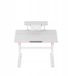 MarkAdler Biurko dziecięce regulowane Study 3.7 Pink 90 cm (MA-STUDY 3.7 PINK)
