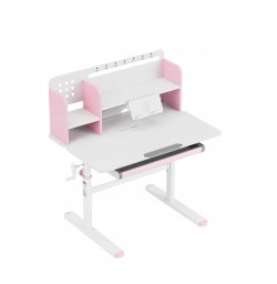 MarkAdler Ergonomiczne biurko dla dziecka Study 5.0 Pink 90 cm (MA-STUDY 5.0 PINK)
