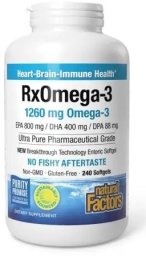 JARROW FORMULAS Natural Factors RxOmega-3 (240 kaps.)