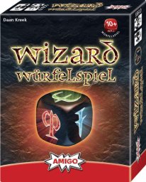 Amigo Gra planszowa Wizard gra w kości 20 min gra karciana taktyczny (01955)