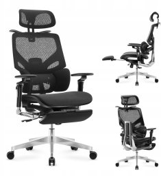 Krzesło biurowe MarkAdler Fotel ergonomiczny Expert 9.6 Black (MA-EXPERT 9.6 BLACK)